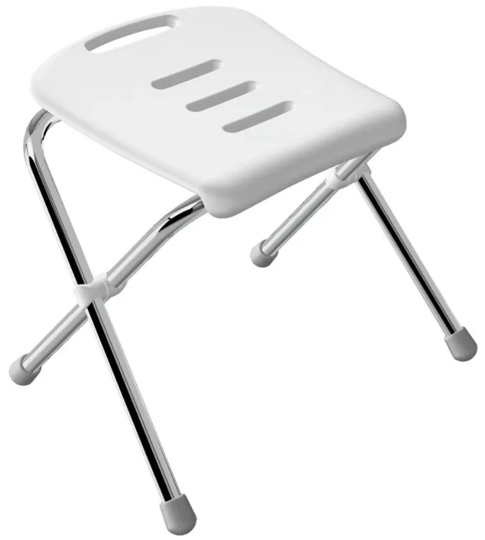 Spirella Składane siedzisko prysznicowe SITZ, białe, 47 cm