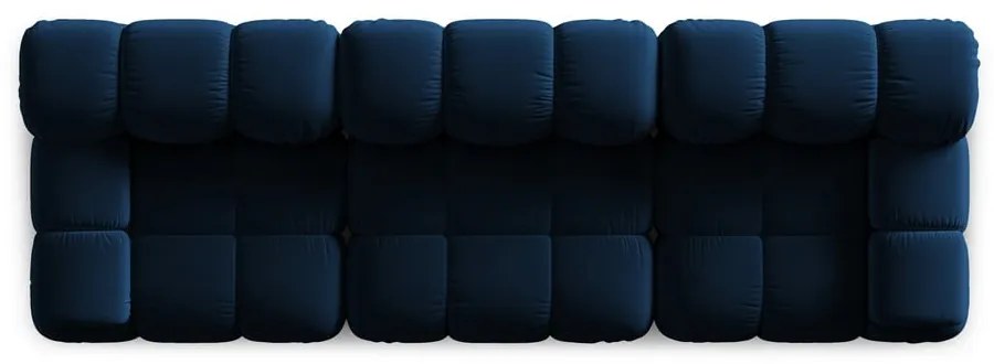 Niebieska aksamitna sofa 282 cm Bellis – Micadoni Home