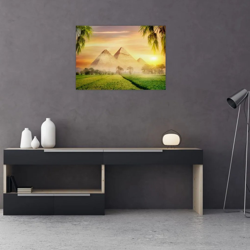 Obraz - Piramidy (70x50 cm)