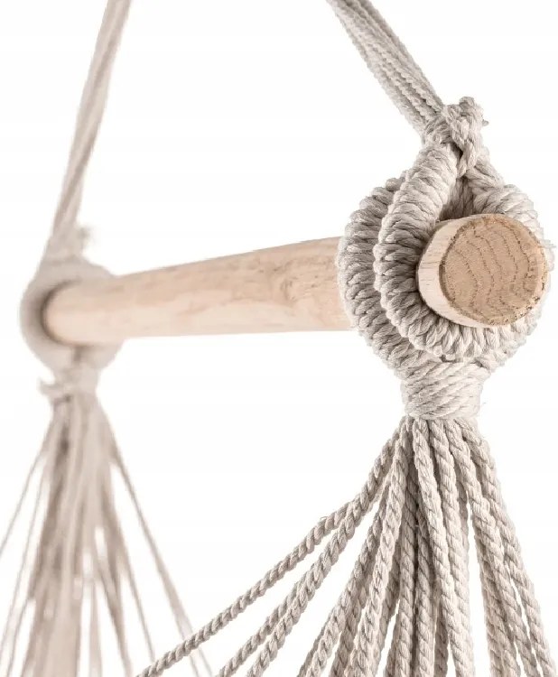 Beżowy fotel wiszący PALAK