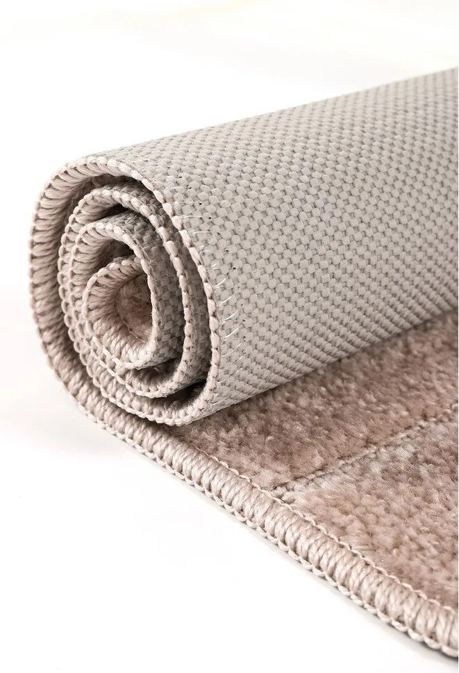 Brązowe dywaniki łazienkowe zestaw 2 szt. 50x80 cm Yeni Cizgli – Foutastic