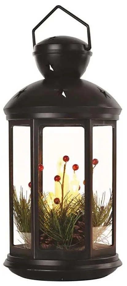 LED Dekoracja bożonarodzeniowa 1xLED/3xAAA czarna