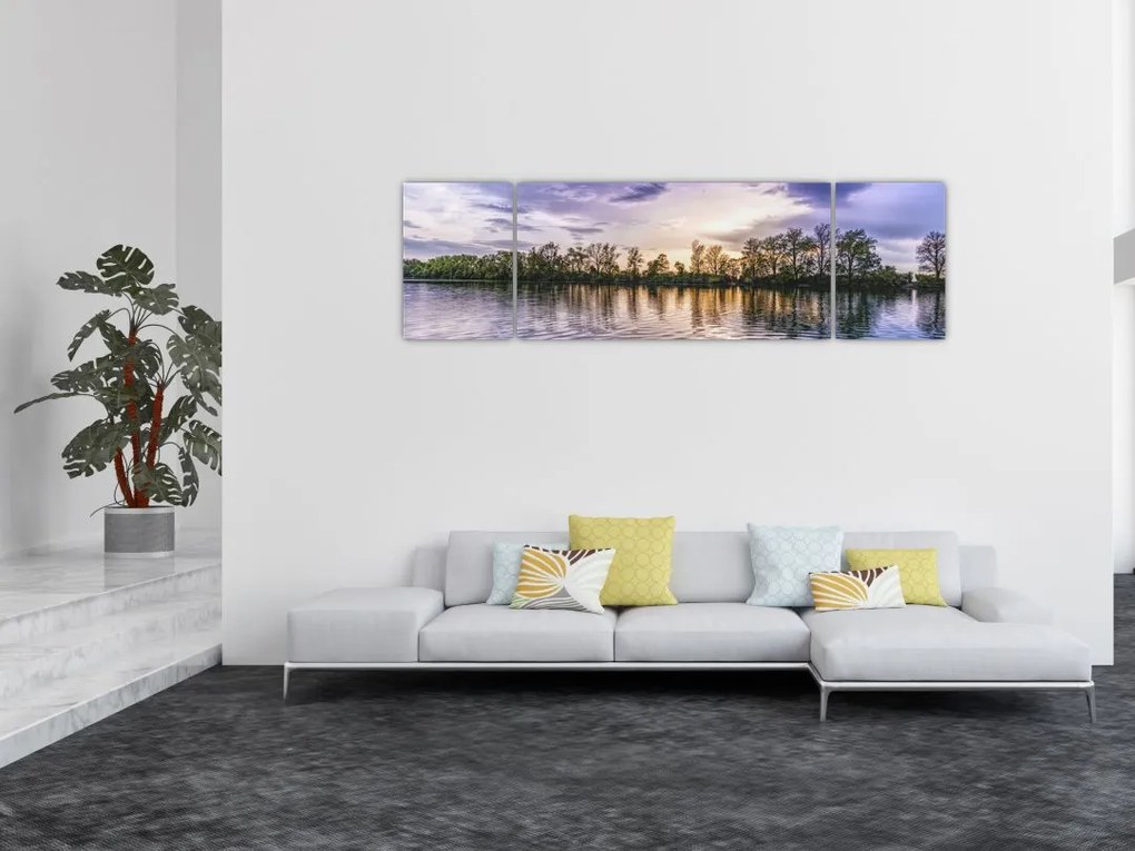 Obraz jeziora (170x50 cm)