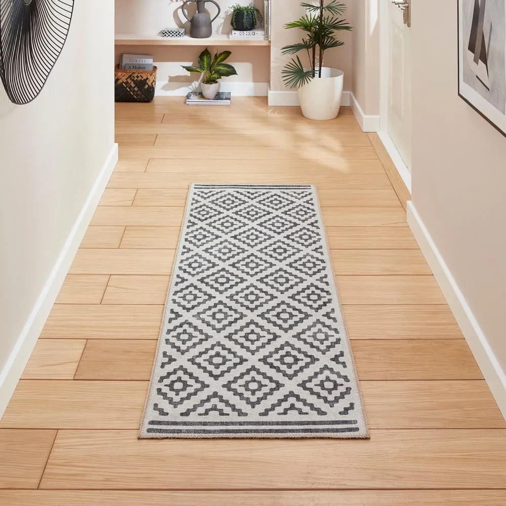 Szary chodnik odpowiedni do prania 61x170 cm Coral Grey – Think Rugs
