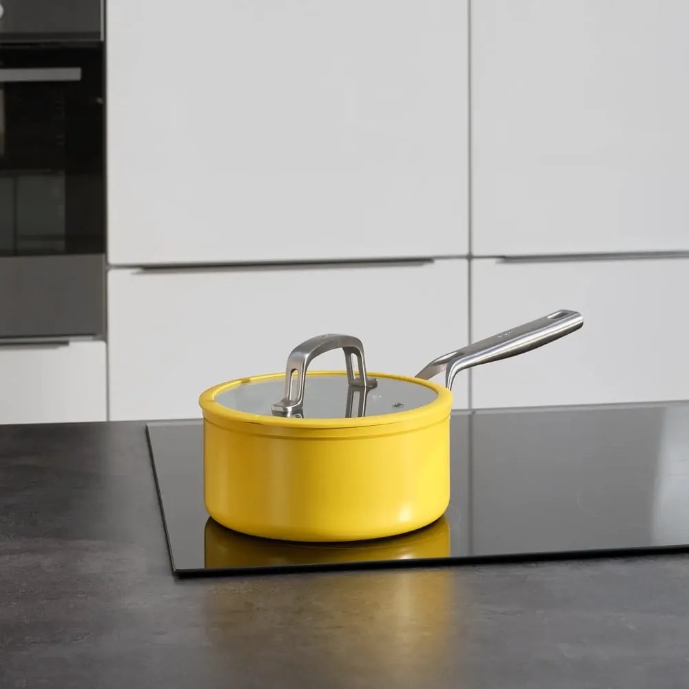Garnek aluminiowy z pokrywką/z nieprzywierającą powierzchnią odpowiedni na indukcję 2,4 l Meda 3.0 – FABINI