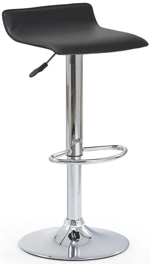 Czarny hoker obrotowy Bauhus N8-L19