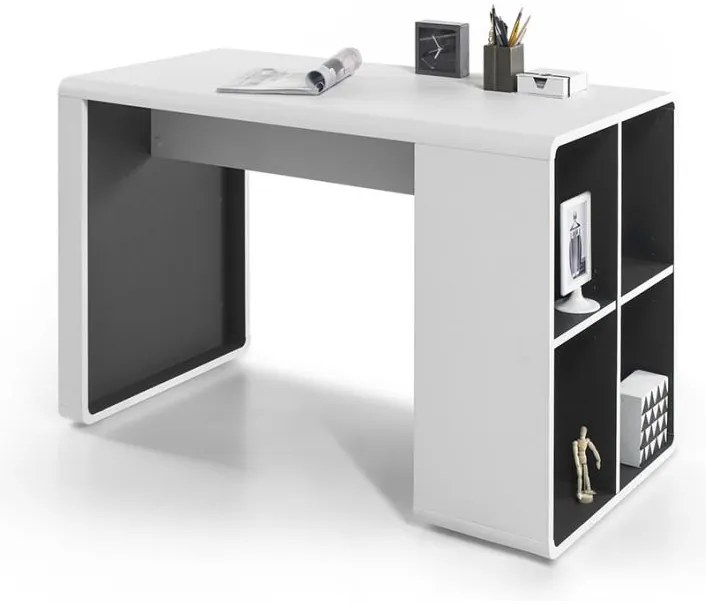 Biurko TEO biały/antracyt