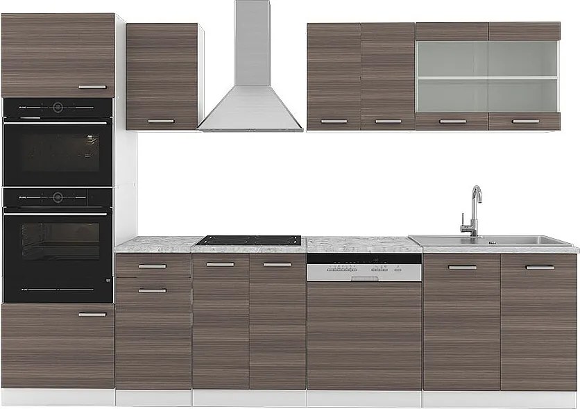 Aneks kuchenny szlachetny szary/biały 300x60x81.6 r-line