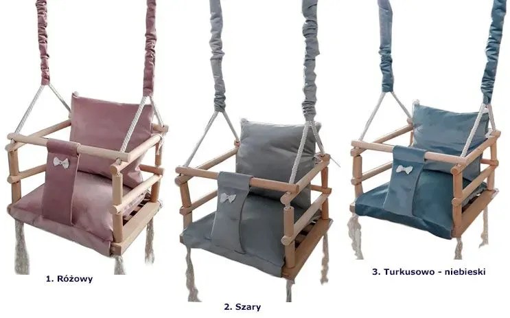 Turkusowo-niebieska huśtawka dla chłopca E1-P38