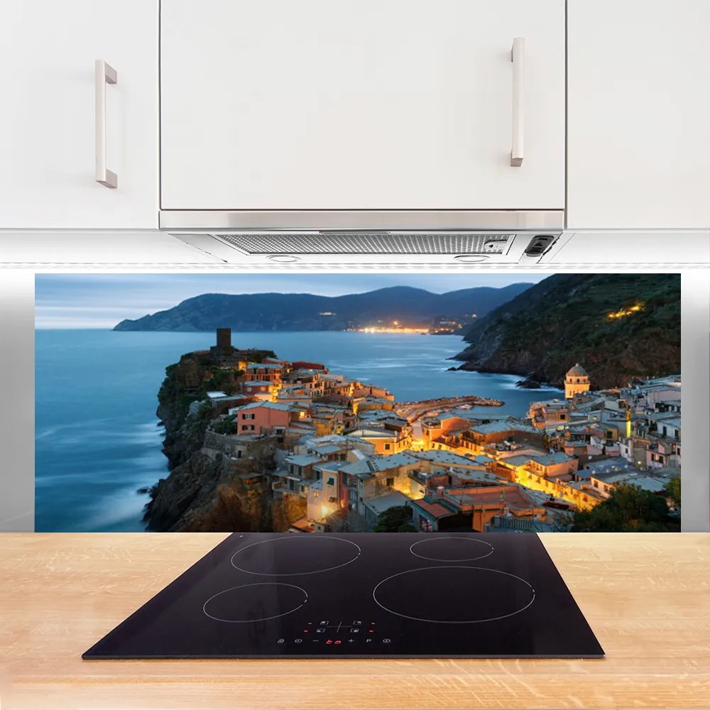 Panel Szklany do Kuchni Port U Stóp Majestatycznych Gór