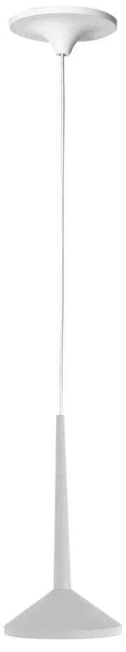 Biała lampa wisząca SULION Rita, wys. 100 cm