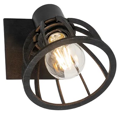 Industrialna lampa ścienna czarna - FotuPrzemysłowy Oswietlenie wewnetrzne