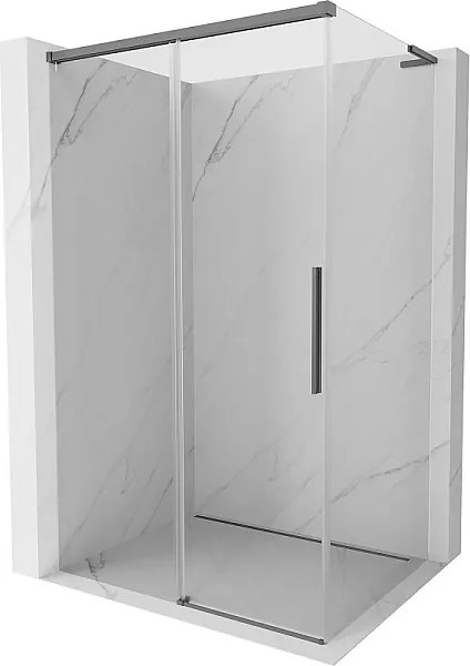 Mexen Rox L kabina prysznicowa rozsuwana 120 x 70 cm, transparent, gun metal - 8C2L-120-070-95-00