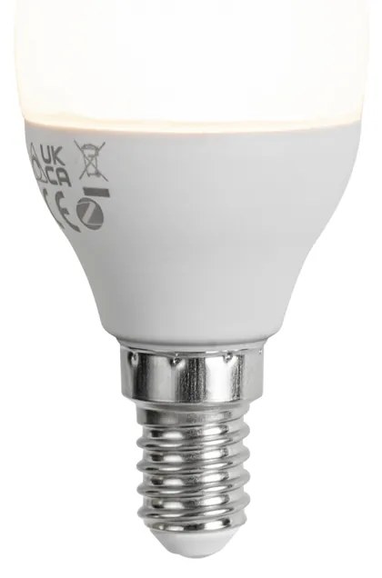 Zestaw 5 inteligentnych żarówek LED E14 z możliwością ściemniania G45 Opal 4,9 W 470 lm 2700–6500 K