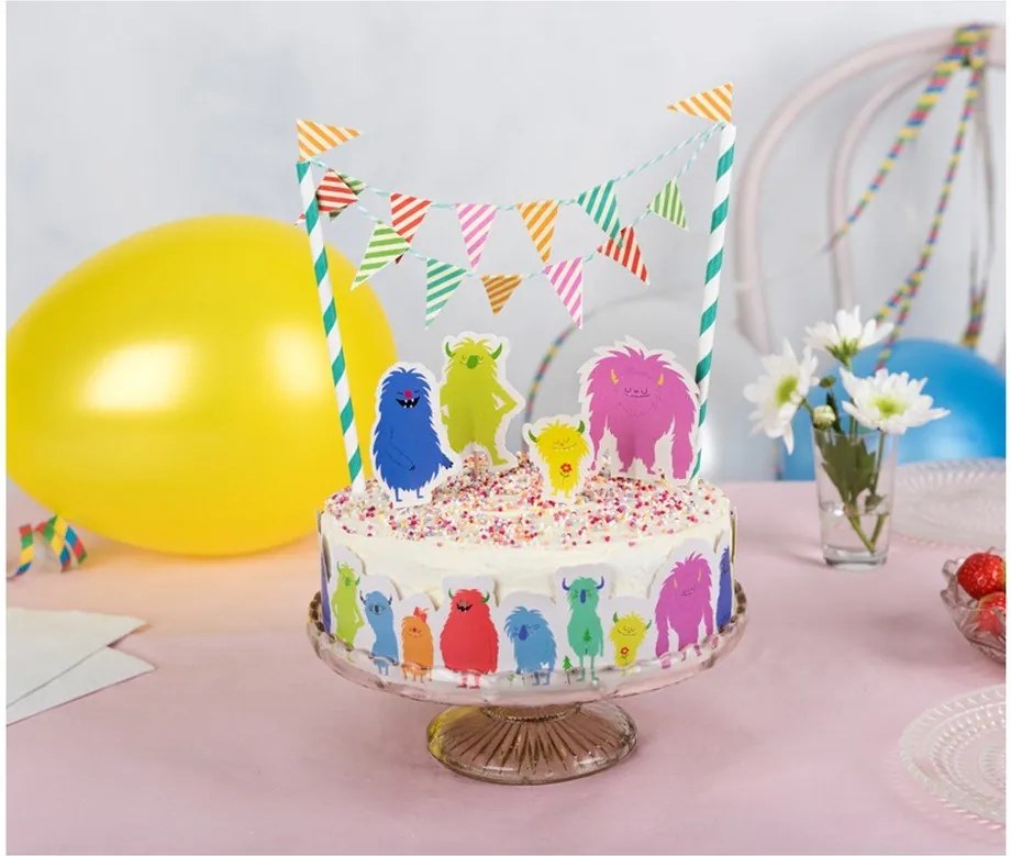 Komplet do dekoracji tortów Rex London Monsters Of The World