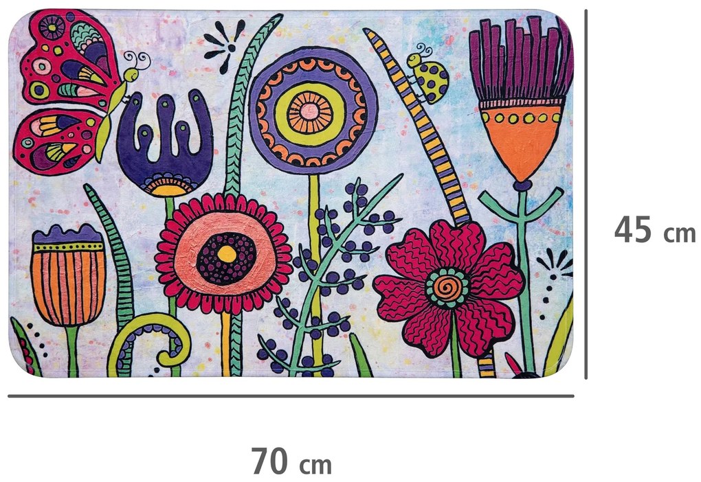 Dywanik łazienkowy z kolorowym nadrukiem, 45 x 70 cm, WENKO