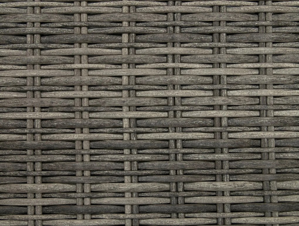 Rattanowy zestaw modułowy BORNEO LUXURY dla 5 osób (szary)
