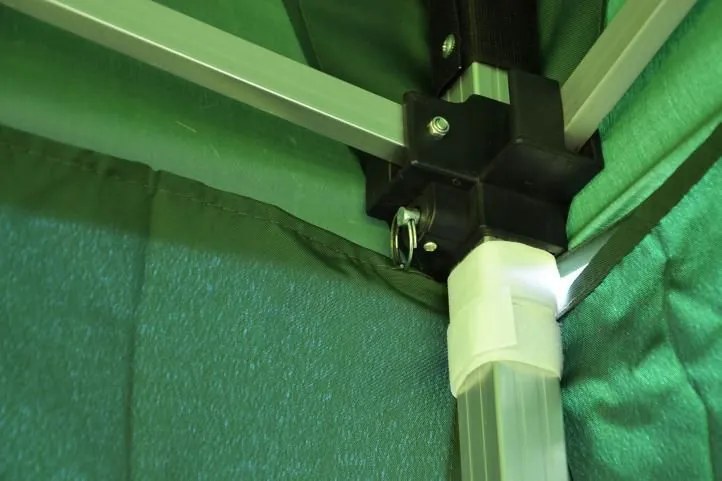 Pawilon ogrodowy Profi rozkładany 3 x 3 m - zielony 2 ściany