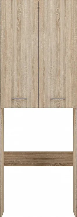 Szafka Łazienkowa POLA DD | Dąb Sonoma | 64x30x180 cm | Regał Nad Pralkę