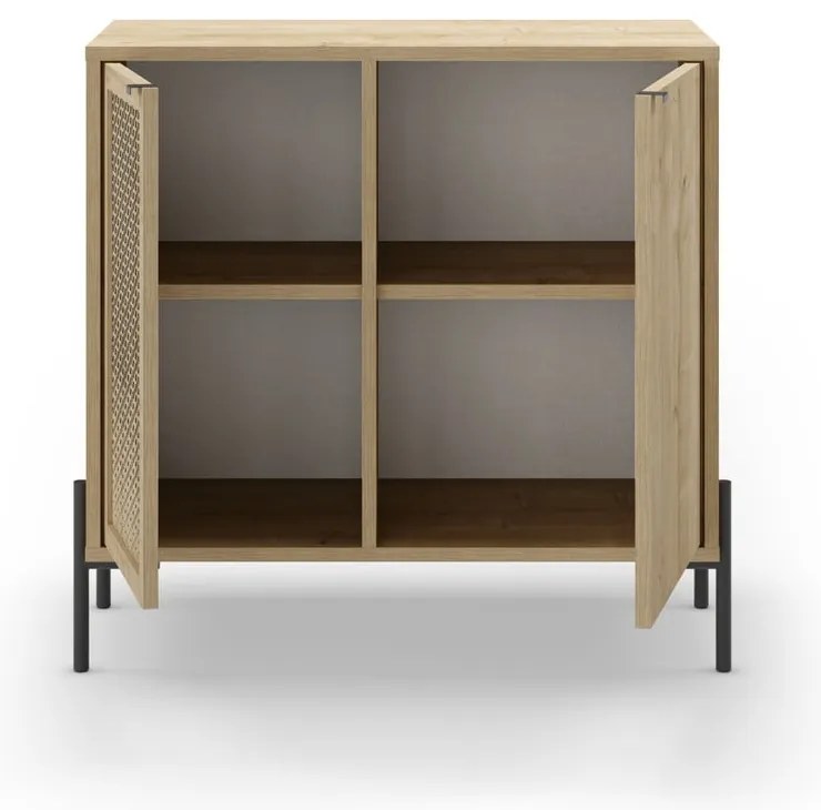 Niska komoda w dekorze dębu 80x80 cm Inca – Marckeric