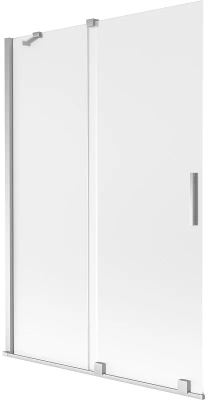 Mexen Velar parawan nawannowy 2-skrzydłowy rozsuwany 120 x 150 cm, szron, chrom - 896-120-000-31-01