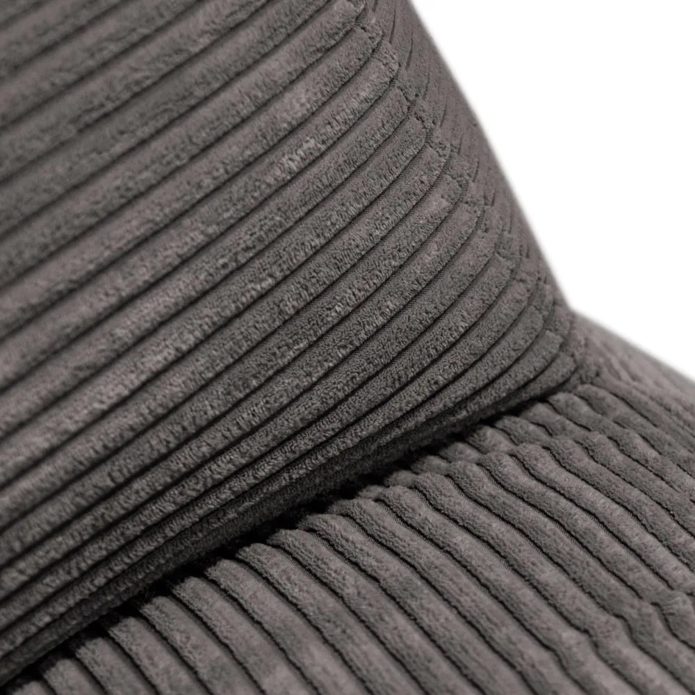Jasnoszary sztruksowy worek do siedzenia Sofa MooG – SLOWDOWN