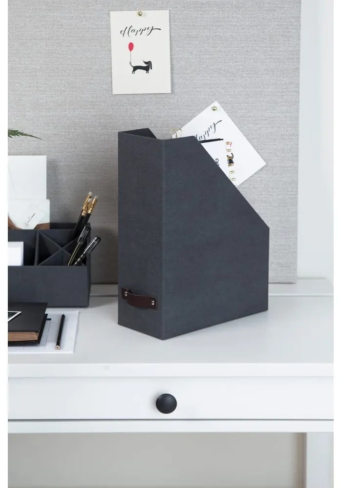 Kartonowy organizer na dokumenty Estelle Canvas Paper Laminate – Bigso