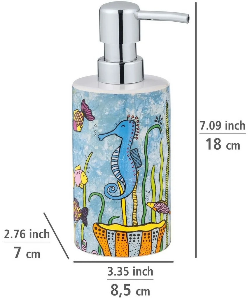 Wenko Ceramiczny dozownik mydła Rollin'Art Ocean Life 360 ml