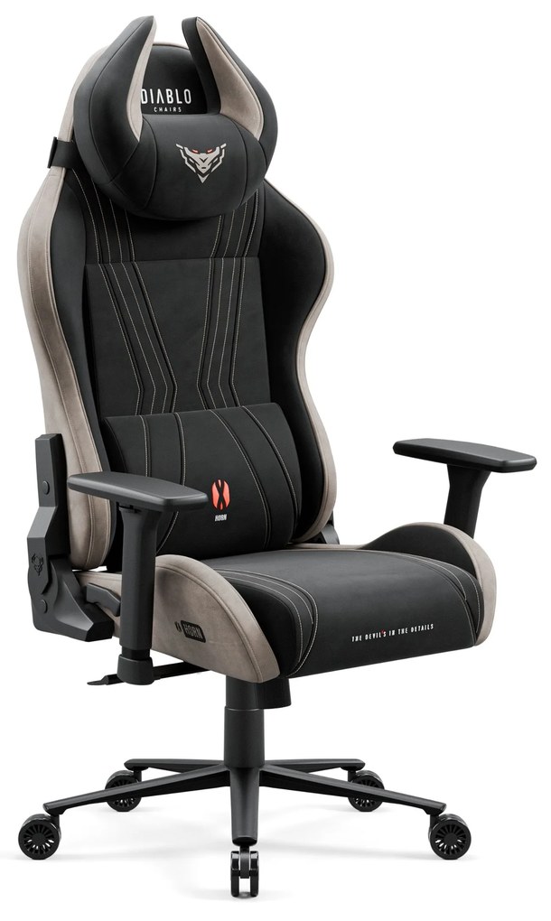 Fotel gamingowy materiałowy Diablo X-Horn 2.0, Normal Size, Camel Black