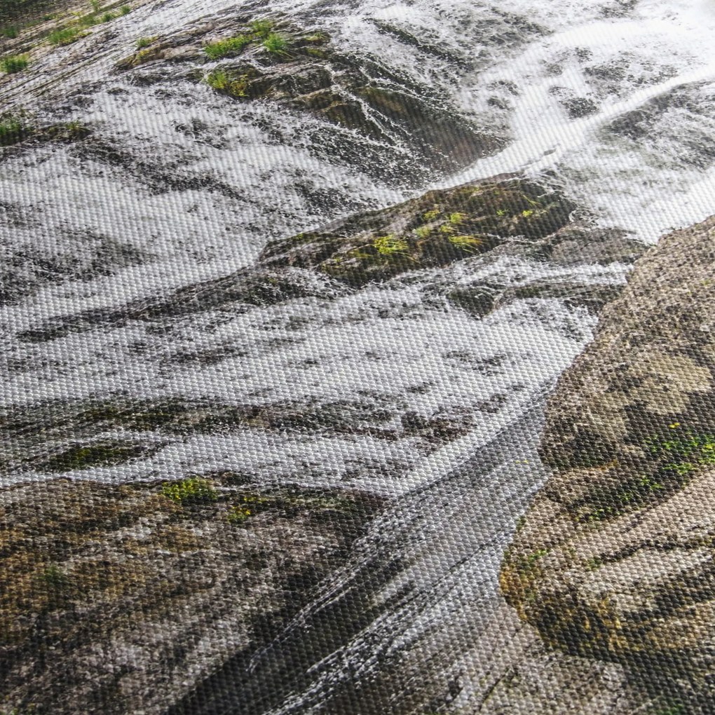 Obraz - Rapids (z zegarem) (90x30 cm)