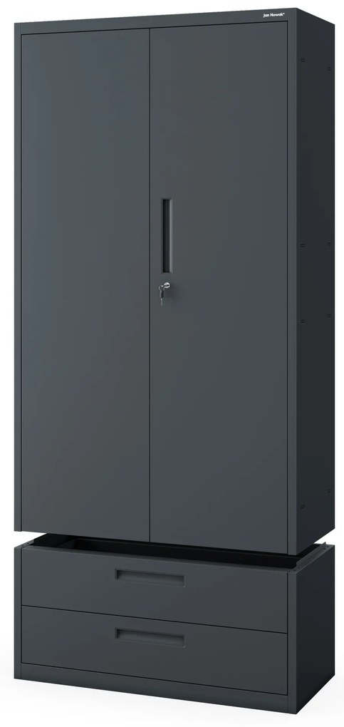 Megan Antracytowy - szuflada podwójna 195 cm