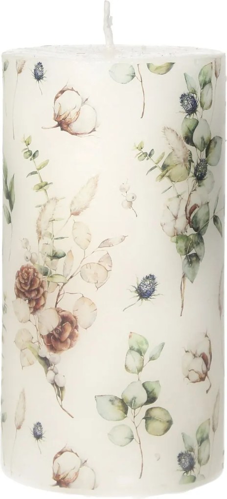 Świeca Bianca 13cm flowers