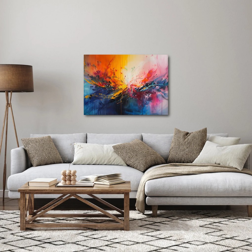Obraz - Abstrakcja kolorów (70x50 cm)