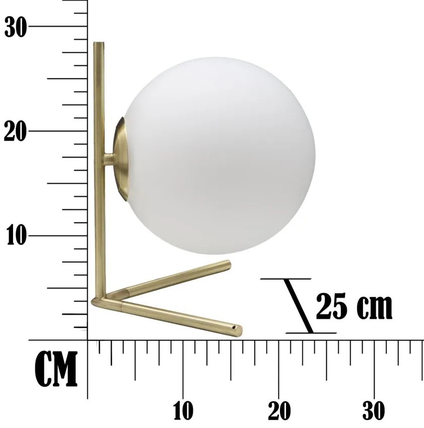 Lampa stołowa GLAMY, Ø 25 cm