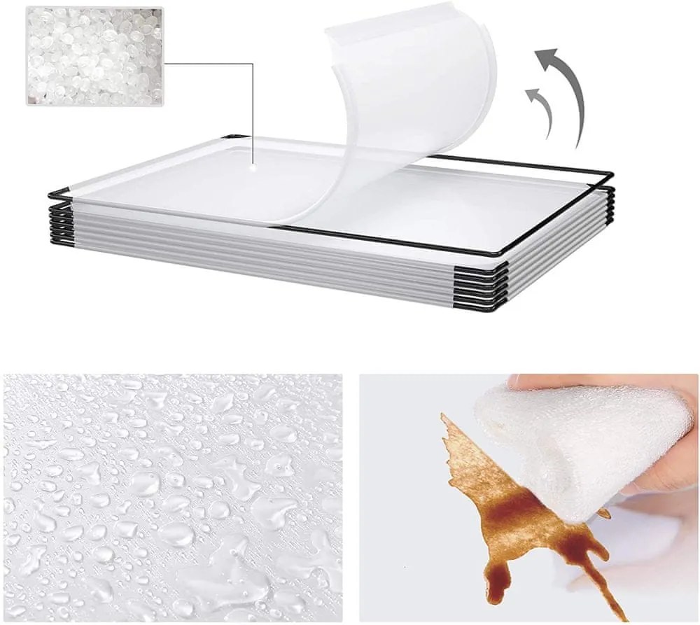 SongmicsHome Ogrodzenie dla małych zwierząt z przezroczystego plastiku BEN, 143x71x47cm, przezroczysta