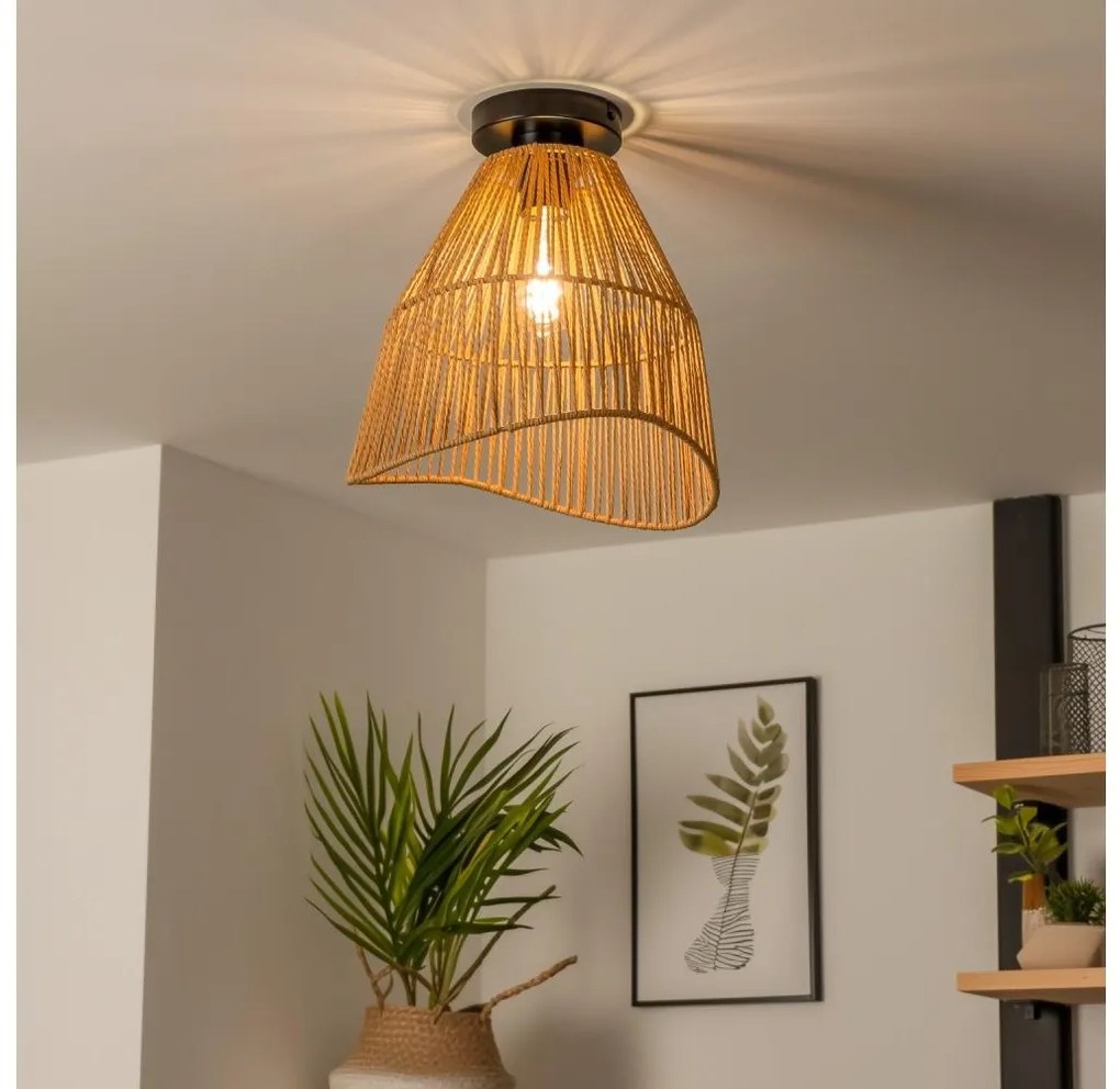 Brilagi - LED Przysufitowy żyrandol CERIA BOHO 1xE27/40W/230V śr. 30 cm brązowy