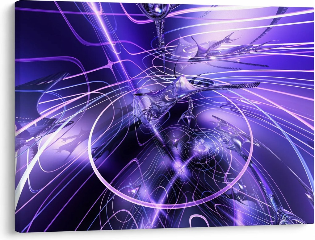 Obraz abstrakcji technicznej (70x50 cm)