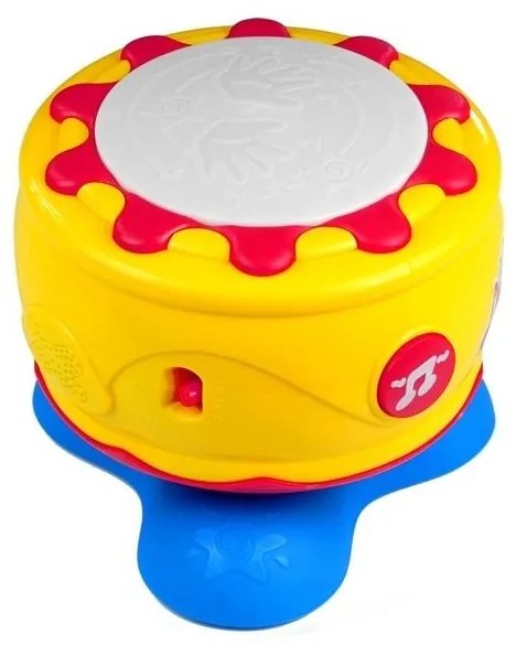 Duży interaktywny bębenek muzyczny światełka 19 cm
