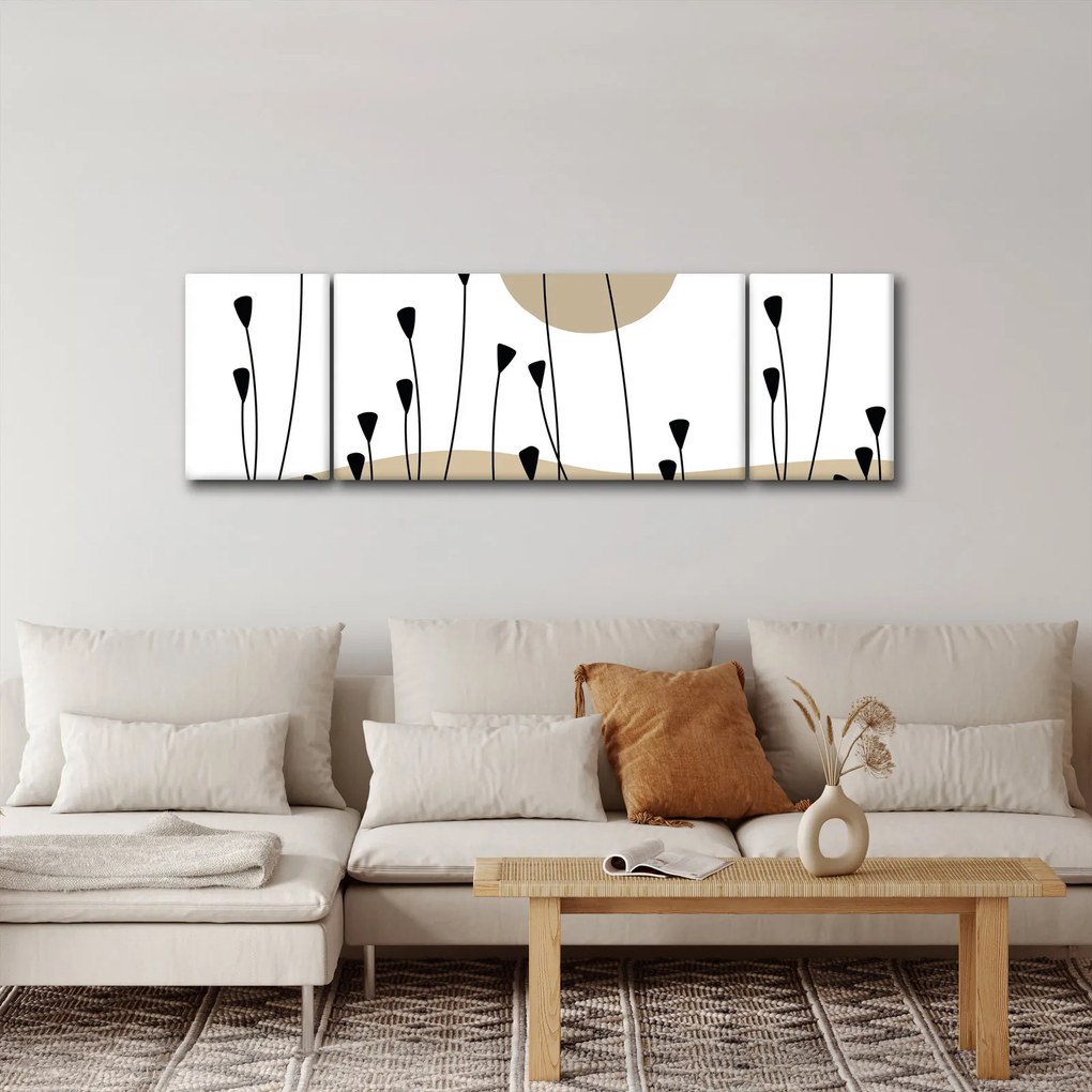 Obraz - Łąka graficzna N⁰2 (170x50 cm)
