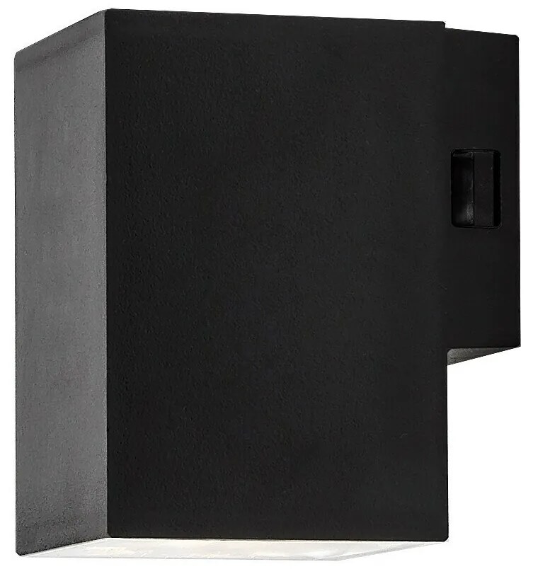 Rabalux 77156 zewnętrzna lampa ścienna LED Urfa, 9W, IP65, czarna, 11,5 cm
