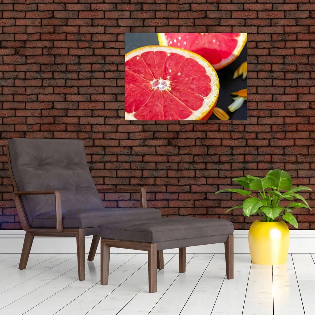 Obraz pokrojonych grejpfrutów (70x50 cm)
