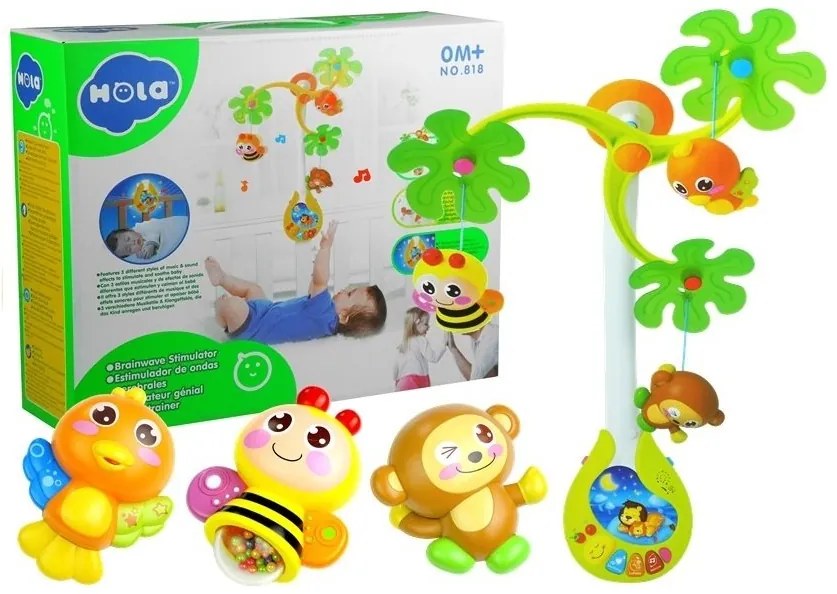 Karuzela pozytywka zabawki grzechotki dla maluszka