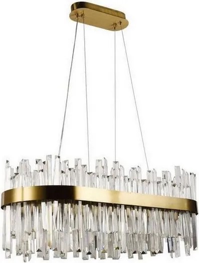 LED ściemnialny kryształowy żyrandol na linkę LED/90W/230V + DO