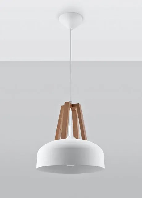 Biała skandynawska lampa wisząca - EX516 D8-B86