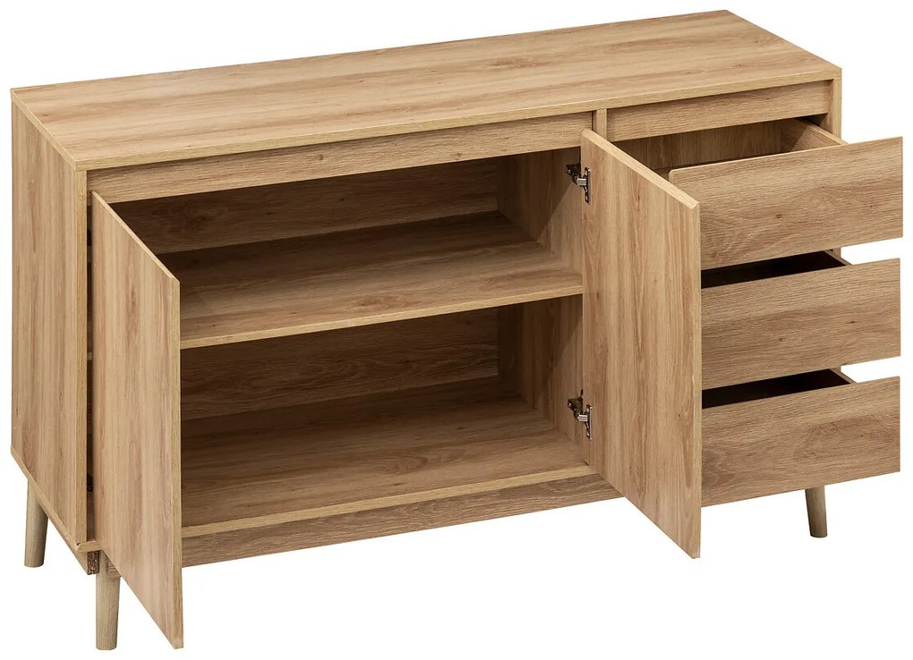Niska komoda do salonu ABANA, 120 x 39 x 76 cm