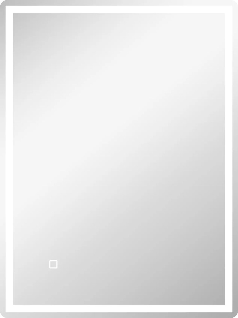 HOMCOM Oświetlenie Łazienkowe LED z Regulacją Jasności i Przełącznikiem Dotykowym 80x60cm Wodoodporne | Aosom PL