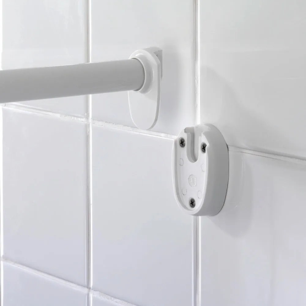Uniwersalny narożny drążek na zasłonę prysznicową Wenko Shower Curtain Rod