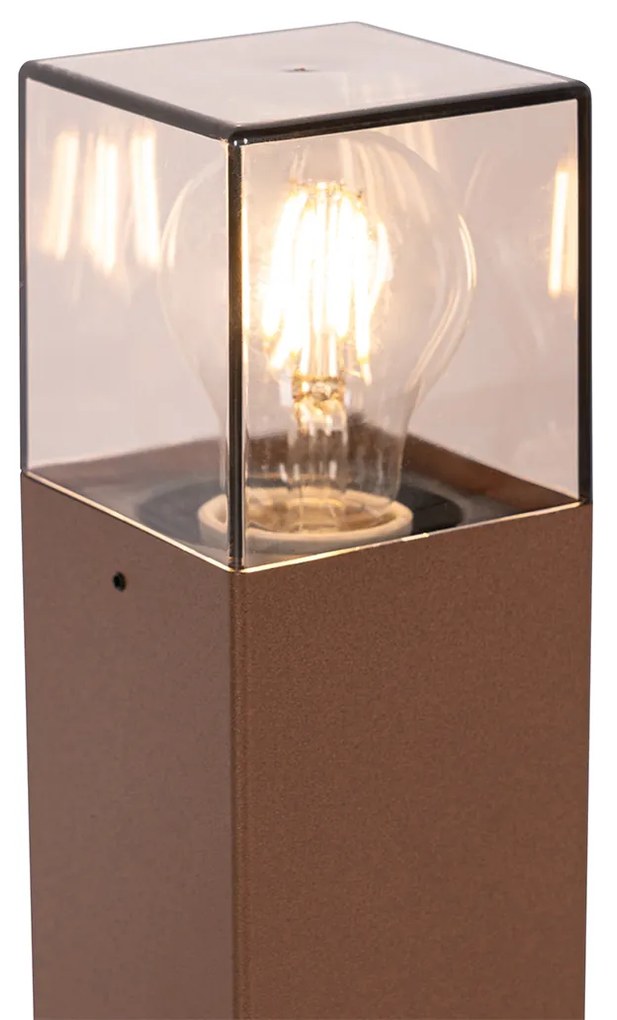 Zewnetrzna Industrialna lampa podłogowa zewnętrzna brązowa rdza 30 cm IP44 - DenmarkPrzemysłowy Oswietlenie zewnetrzne