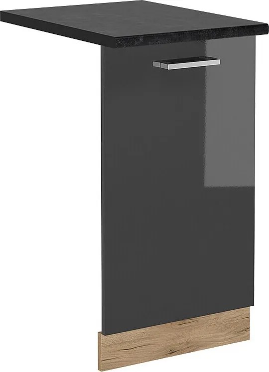 Panel przedni zmywarki antracyt wysoki połysk 45x1.6x81.8 r-line