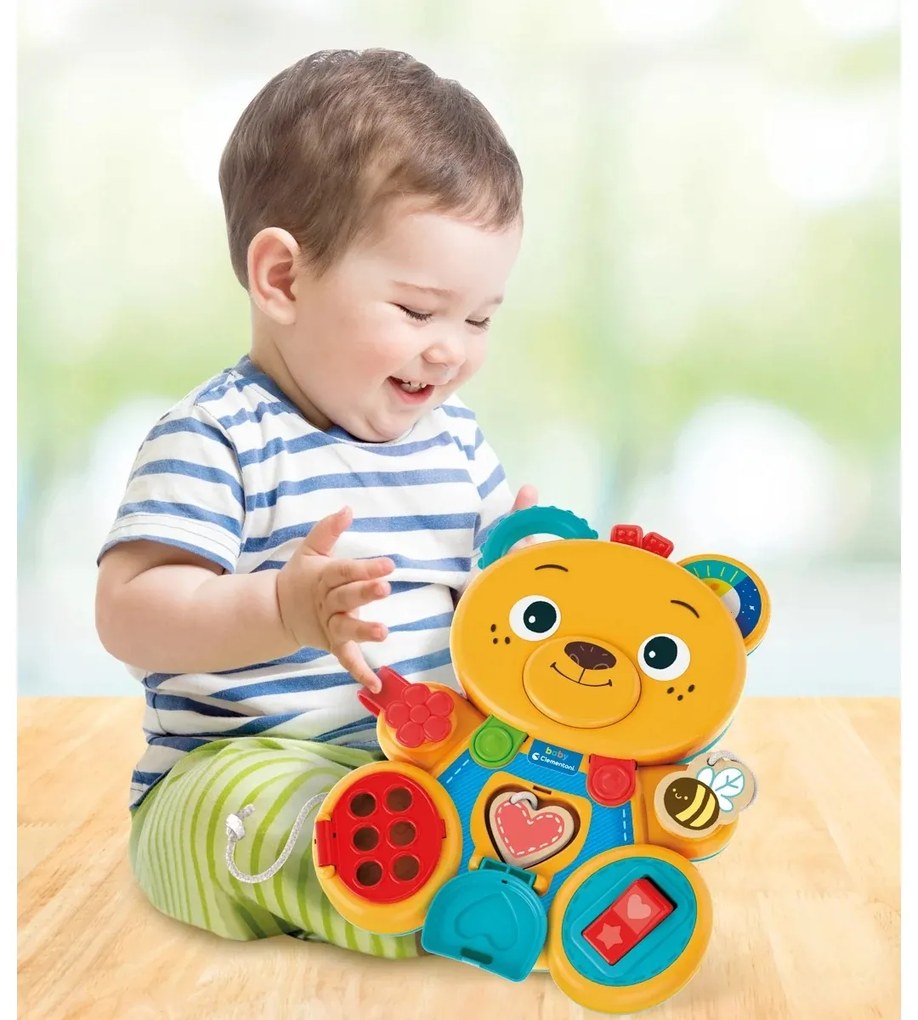 Clementoni Montessori Didaktyczny miś, 29 x 35 x5,5 cm